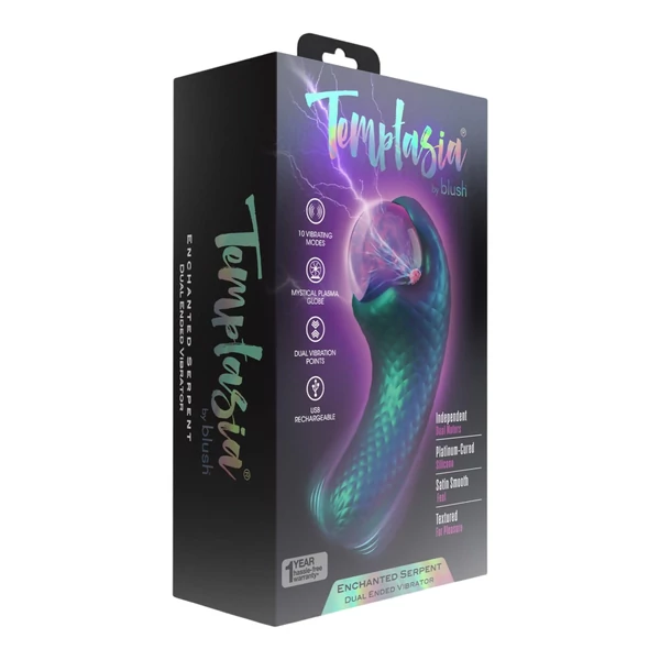 Temptasia Enchanted Serpent - mítikus csikló vibrátor (zöld)