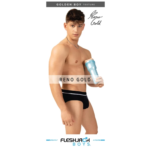 Fleshjack Reno Gold - élethű popsi maszturbátor (testszínű)