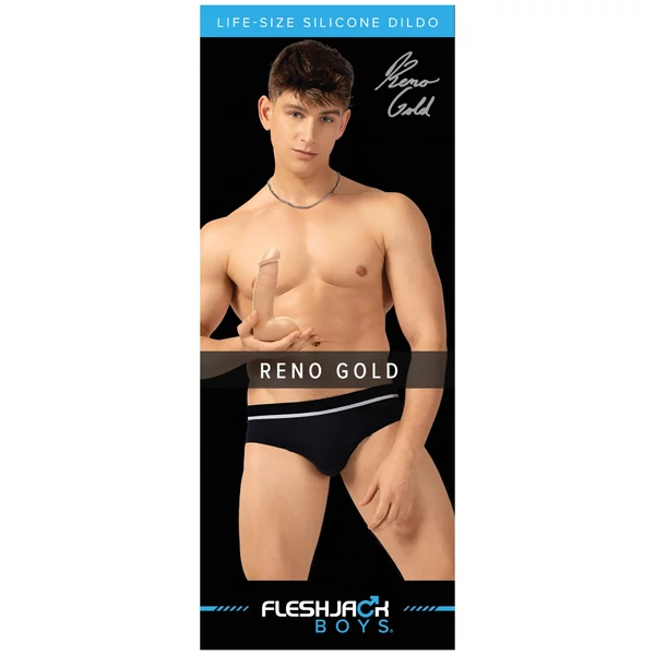 Fleshjack Reno Gold - élethű dildó (testszínű)