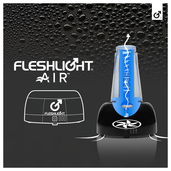 Fleshlight Air - automata maszturbátor szárító (fekete)