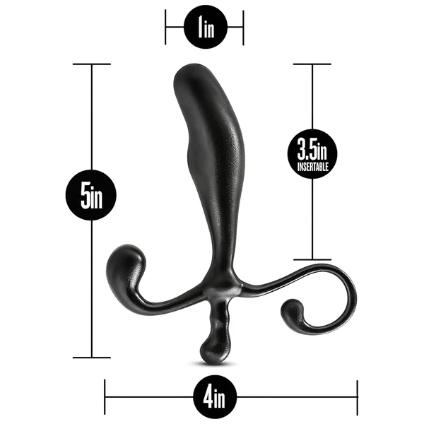 Anal Adventures - prosztata dildó (fekete)