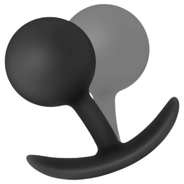 Anal Adventures Platinum Vibra Plug - anál dildó (fekete)