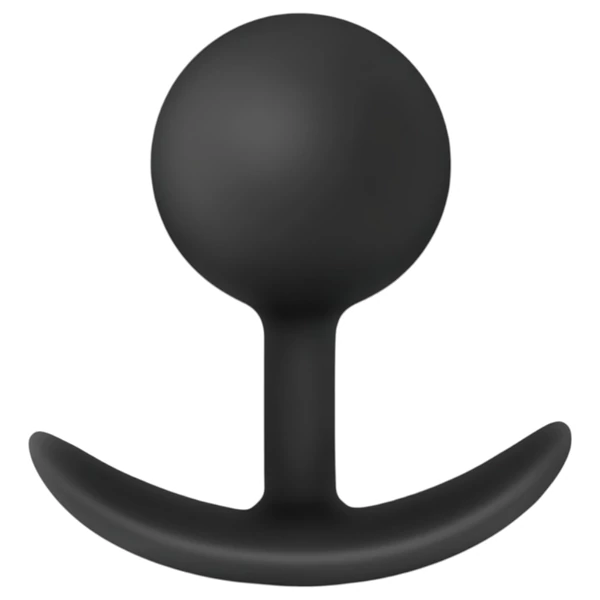 Anal Adventures Platinum Vibra Plug - anál dildó (fekete)