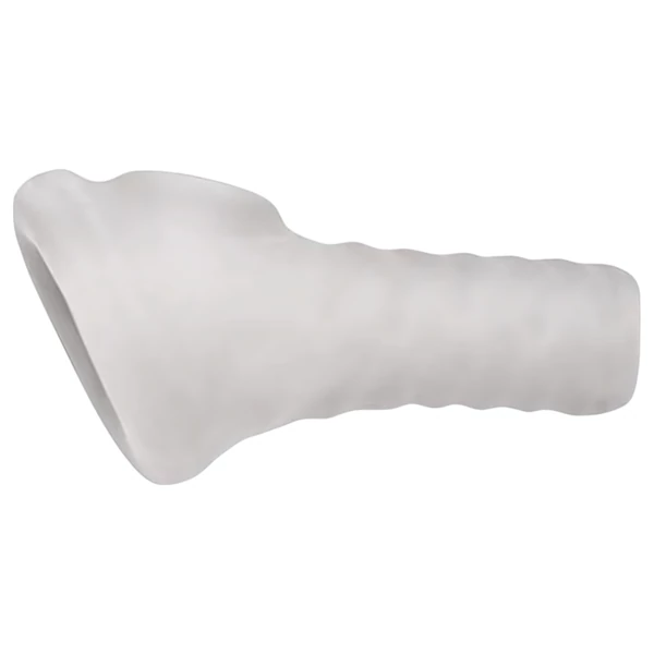 Perfect Fit Breeder - nyitott péniszköpeny (10 cm) - fehér