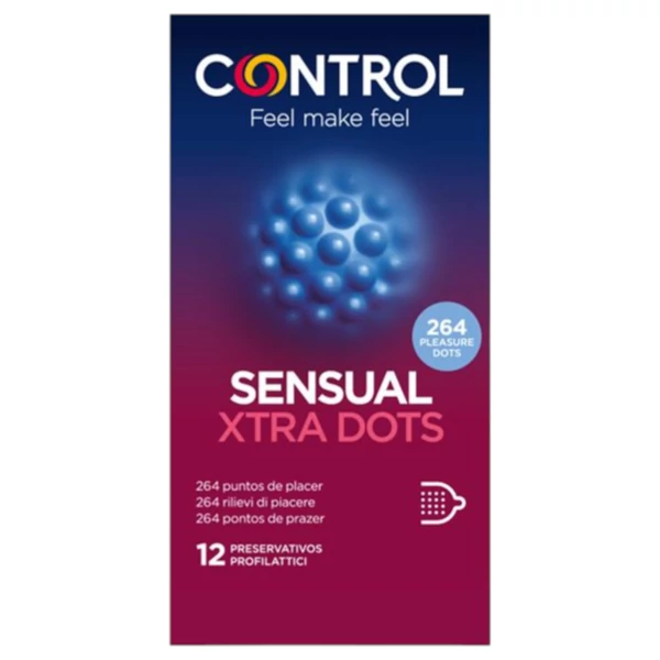Control - extra pontozott óvszer (12db)