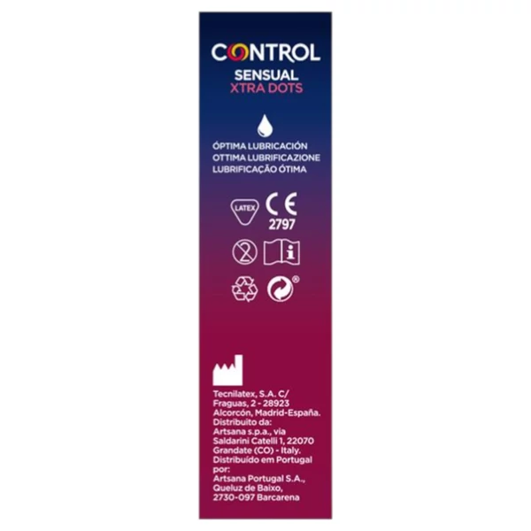 Control - extra pontozott óvszer (12db)