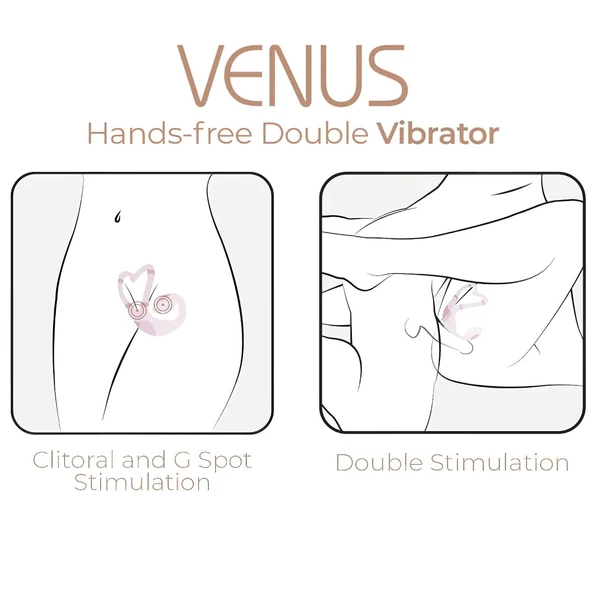 Adrien Lastic Venus - G-pont- és csikló vibrátor (pink)