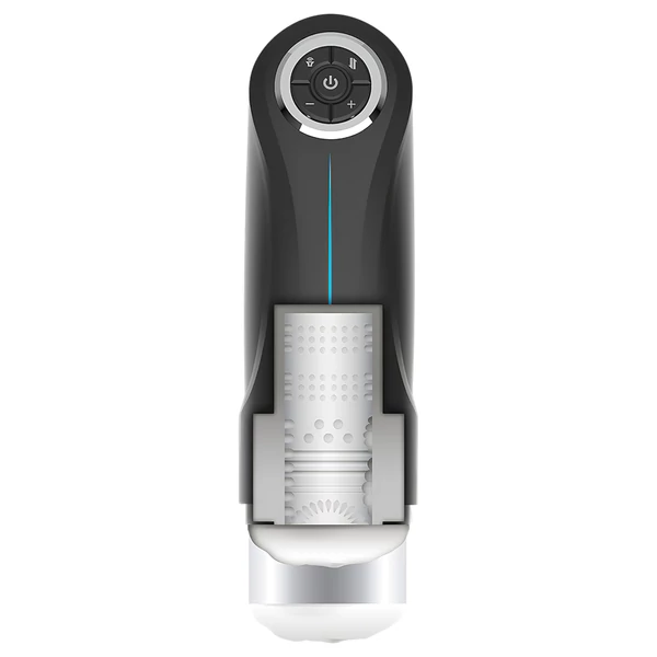 JamyJob - fel-le mozgó, rezgő maszturbátor (fekete)