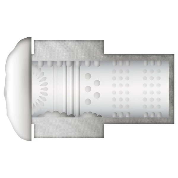 JamyJob - fel-le mozgó, rezgő maszturbátor (fekete)