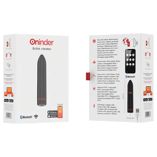 Oninder - App-vezérelt vibrátor (fekete)