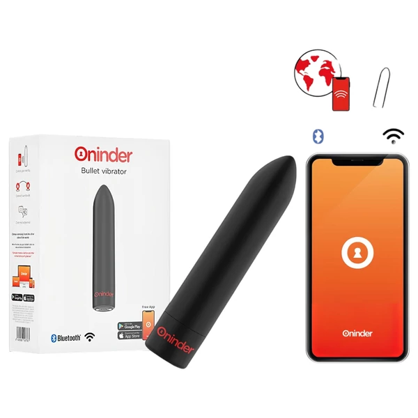 Oninder - App-vezérelt vibrátor (fekete)