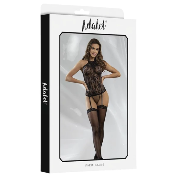 Adalet Nicole - csipkés necc szett - (fekete)