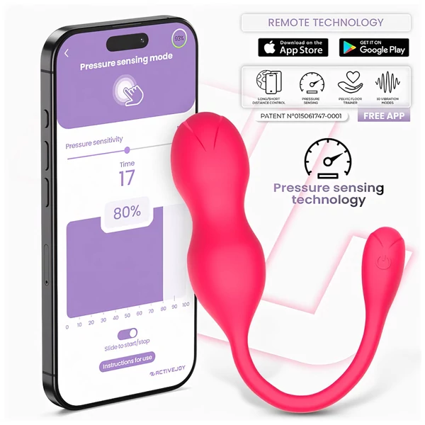 INTOYOU Kyra Pelvic - App-vezérelt vibrációs gésagolyó (pink)