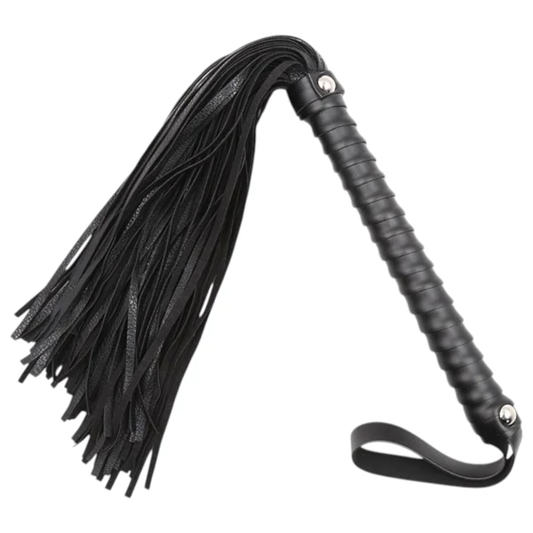 Latetobed - textúrált ostor (fekete, 48 cm)