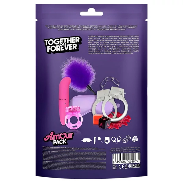Amour Pack Forbidden Desires - kezdő szett vibrátorral - 7 részes