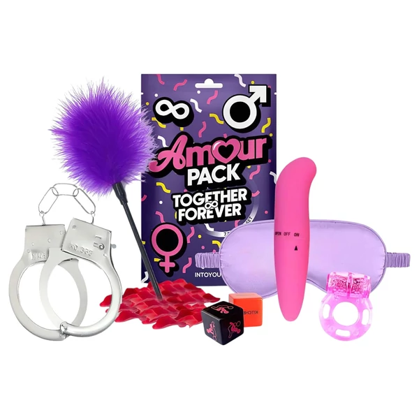 Amour Pack Forbidden Desires - kezdő szett vibrátorral - 7 részes