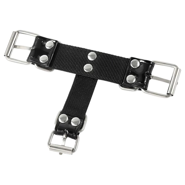 Latetobed - nyakörv orrkampóval (fekete)