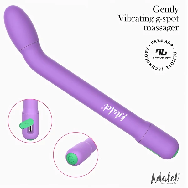 Adalet Gently - okos G-pont és prosztata vibrátor (lila)