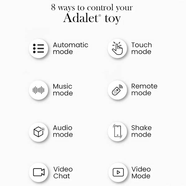 Adalet Gently - App-vezérelt G-pont és prosztata vibrátor (lila)