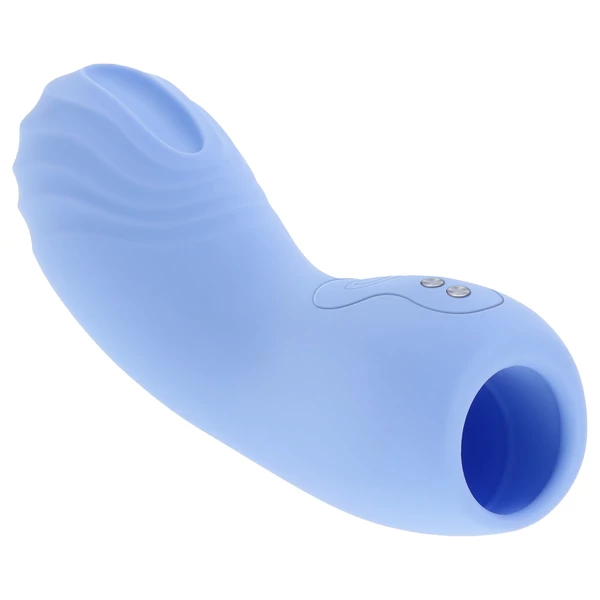 Evolved - textúrált ujjvibrátor (kék)