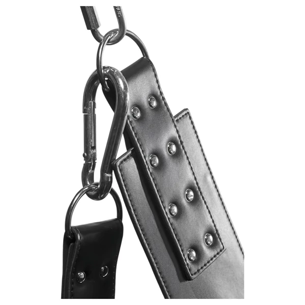 XR Brands - Sex sling állvánnyal (fekete)