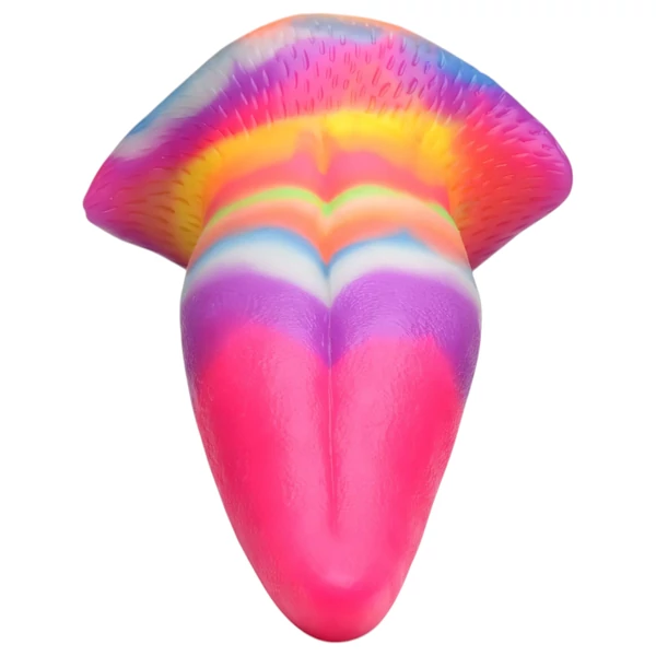 Creature Cocks Tongue - világító szilikon dildó - 21 cm