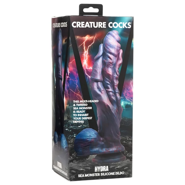 Creature Cocks Hydra - szilikon dildó - 27 cm (lila)