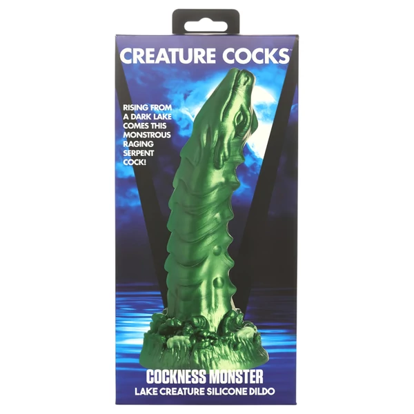 Creature Cocks Cockness Monster - szilikon dildó (zöld)