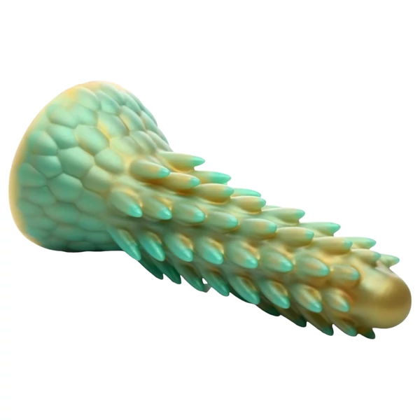Creature Cocks Stegosaurus - szilikon dildó - 20 cm (zöld)