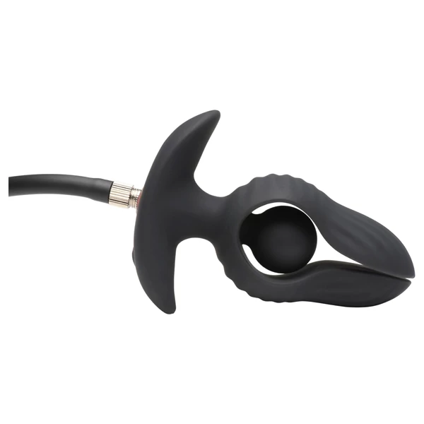 XR Brands - felpumpálható vibrációs anál plug (fekete)