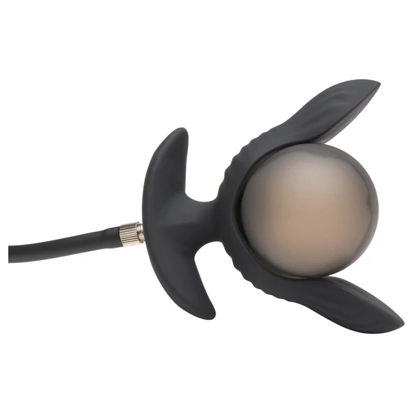 XR Brands - felpumpálható vibrációs anál plug (fekete)