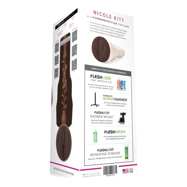 Fleshlight Nicole Kitt Purrrrrfection - maszturbátor - vagina