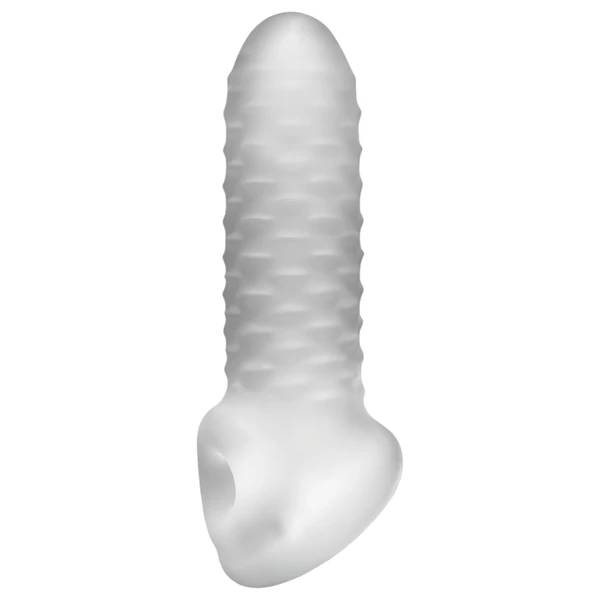 Perfect Fit - Fat Boy Checker Box - péniszköpeny (15 cm, fehér)