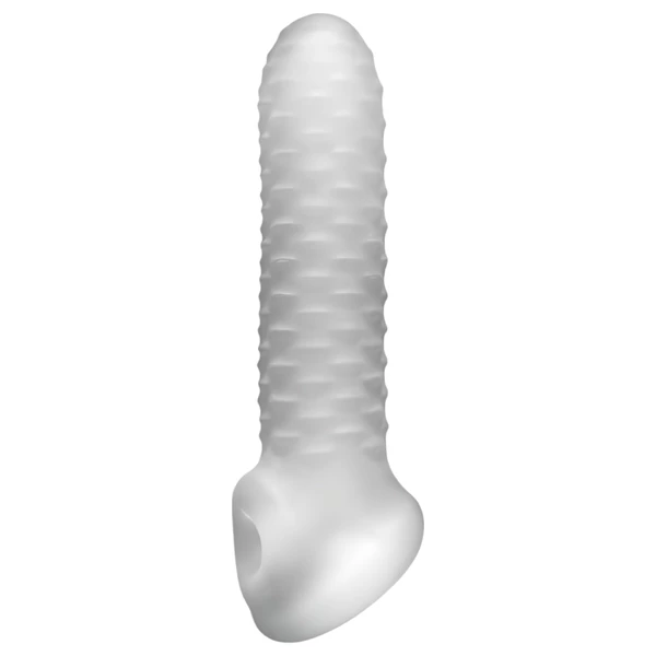 Perfect Fit - Fat Boy Checker Box - péniszköpeny (17 cm, fehér)