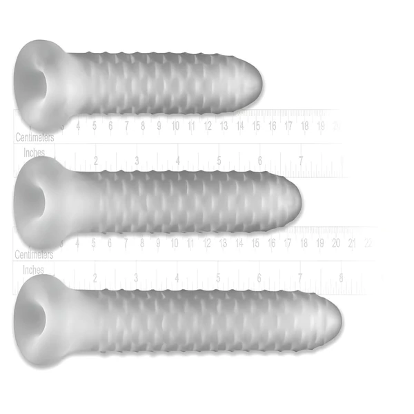 Perfect Fit - Fat Boy Checker Box - péniszköpeny (17 cm, fehér)