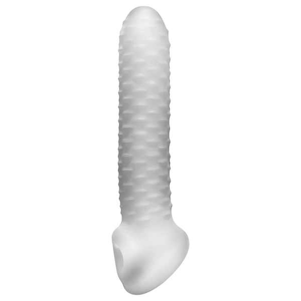 Perfect Fit - Fat Boy Checker Box - péniszköpeny (19 cm, fehér)