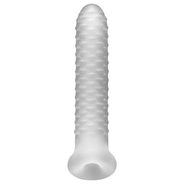 Perfect Fit - Fat Boy Checker Box - péniszköpeny (19 cm, fehér)