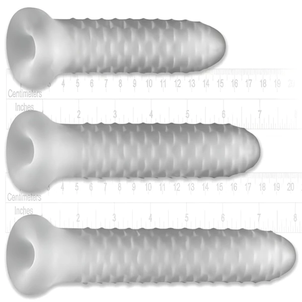 Perfect Fit - Fat Boy Checker Box - péniszköpeny (19 cm, fehér)