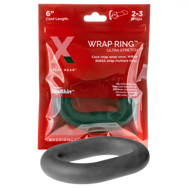 Perfect Fit Ultra Wrap 6 - vastag péniszgyűrű (fekete, 15 cm)