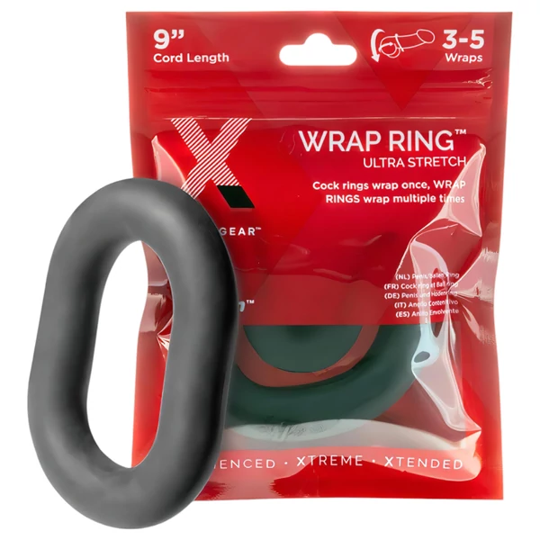 Perfect Fit Ultra Wrap 9 - vastag péniszgyűrű - fekete (22 cm)