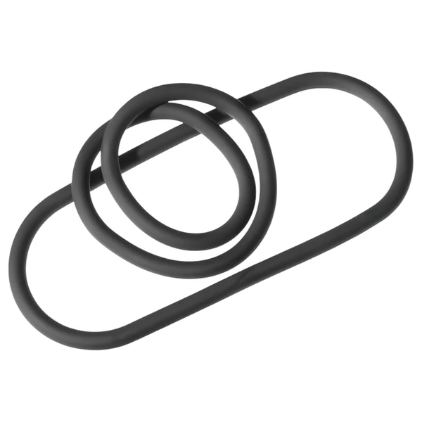 Perfect Fit Slim Wrap 9 - vékony péniszgyűrű (fekete, 22 cm)