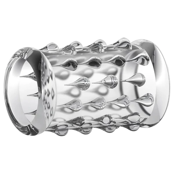 Stay Hard - gömbös péniszmandzsetta (átlátszó)