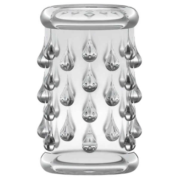 Stay Hard - gömbös péniszmandzsetta (átlátszó)