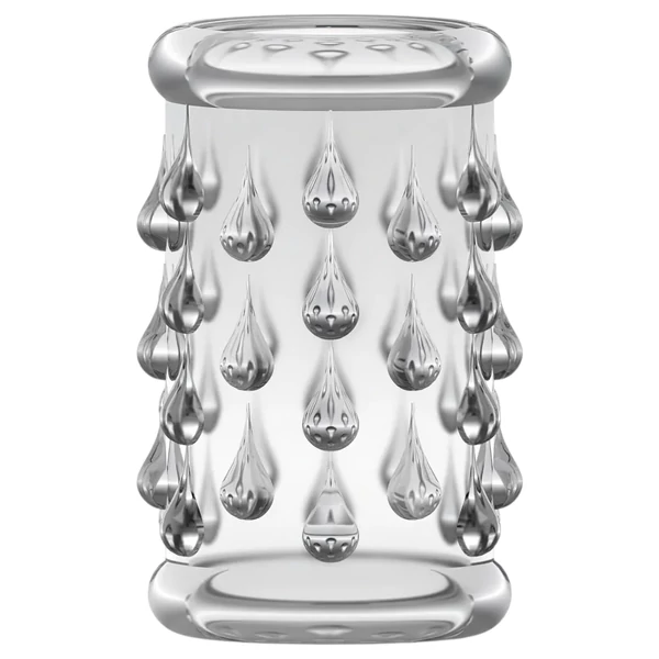 Stay Hard - gömbös péniszmandzsetta (átlátszó)