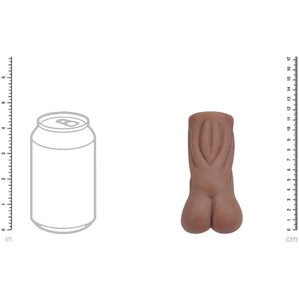 XKIN Naughty Nurse Riley - élethű műpunci maszturbátor (sötét natúr)