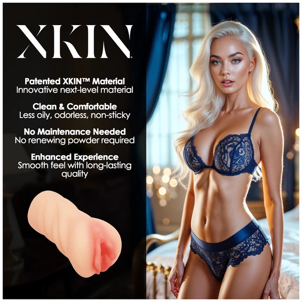XKIN Desire Alessia - élethű műpunci maszturbátor (natúr)