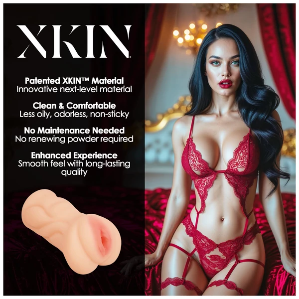 XKIN Seduction Tatiana - élethű műpunci maszturbátor (testszínű)