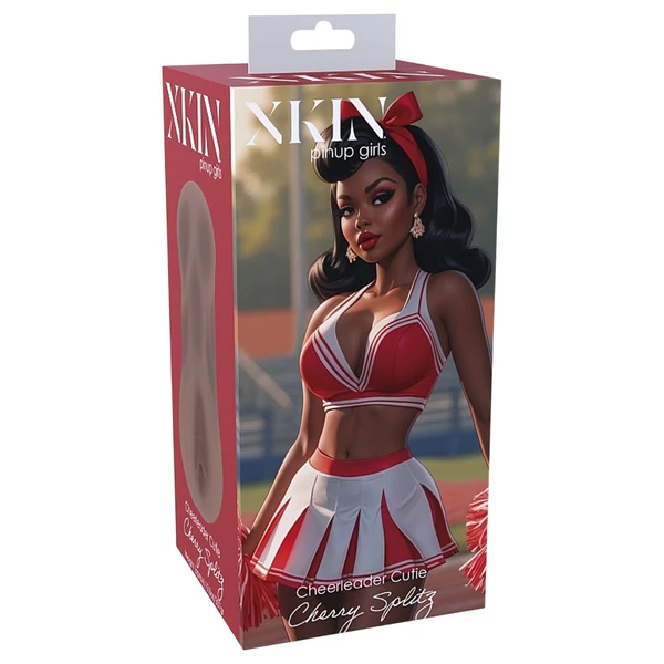 XKIN Cheerleader Cherry - élethű műpunci maszturbátor (sötét natúr)
