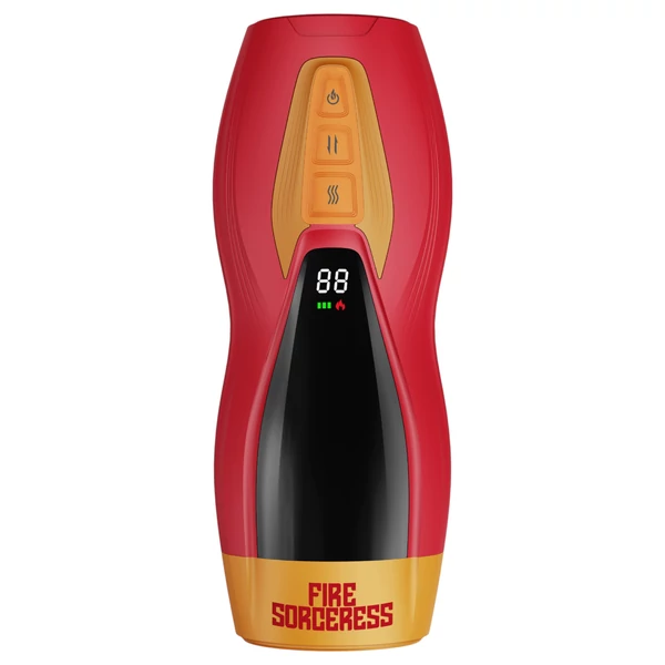 Masturs Solara - melegítő fel-le mozgó AR maszturbátor (piros)