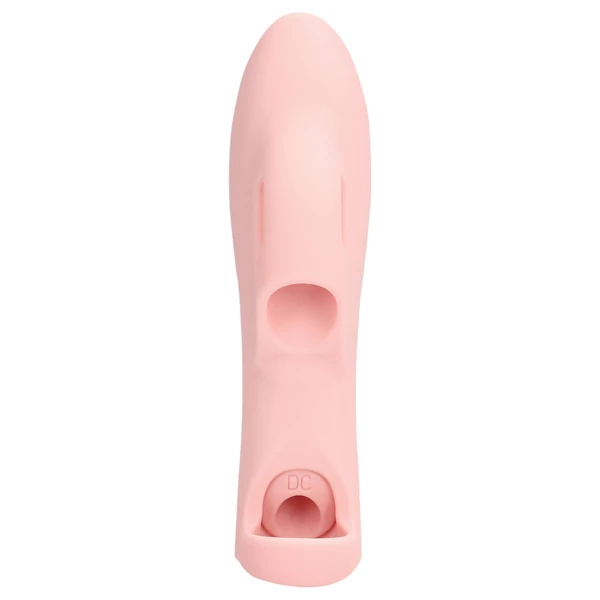 Loveline - bordázott ujjvibrátor (pink)